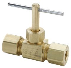 BRASS-302 C151 COMPRESSION NEEDLE VALVE 1/4