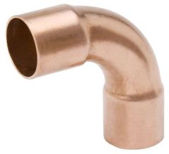 W2736 7/8" OD X 5/8" OD LR 90 ELL 3/4" C X 1/2" C LR 90 ELL MUELLER BRAND COPPER