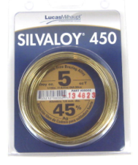 LUCAS 98002 SILVALOY 450 1/16 RD X 5 TOZ CANISTER COMPARABLE TO: 4535 SAFETY SILV 45 HARRIS