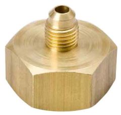 BRASS-157 K1-8 CO2 TANK ADPTER 1/2 X 1/4