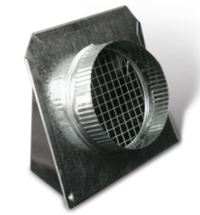 1706-6 6 INCH GALV VENT HOOD W/DAMPER & BS