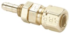 BRASS-474 BHA3B3C 3/8 BARB X 3/8 COMP BULKHEAD