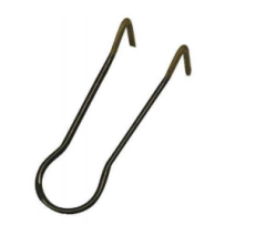 PIPE HOOK PLAIN STEEL, 1" X 6" 9 GA 1X6-9PWS