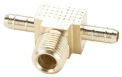 BRASS-422 B371 1/4 X 1/4 X 1/8 MALE BRANCH TEE