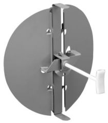 H&C 3808 GS 8" ROUND BUTTERFLY DAMPER FOR T-BAR DIFFUSERS, GOLDEN SAND (050292)