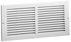 H&C 672M 20 20 W 20" X 20" STEEL RETURN AIR GRILLE, 1/2" FIN SPACING, WHITE (703986)