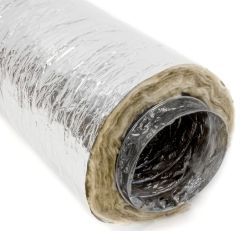 H&C F218 04X25 SILVER JACKET R-8.0 FLEX DUCT ( 027823 )