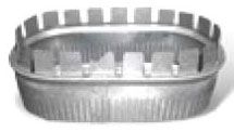 SOF-8-ST 8" OVAL START COLLAR CRIMPED