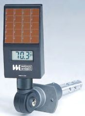 WEISS DVD6 6" STEM DIGITAL VARI-ANGLE THERMOMETER WITH DUCT MOUNTING FLANGE